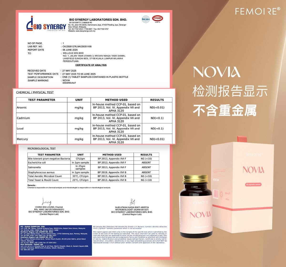 Novia女士配方